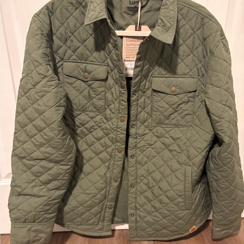 Banded Olive Green Jacket